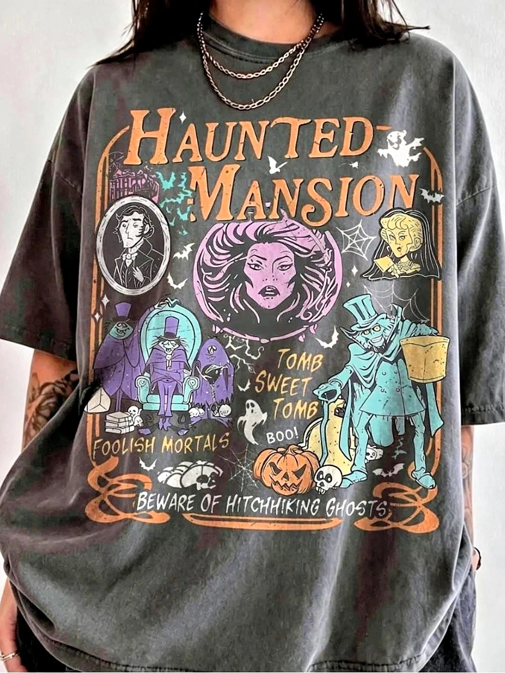 Comfort Colors Haunted Mansion T-Shirt, Retro Comic Graphic Tee